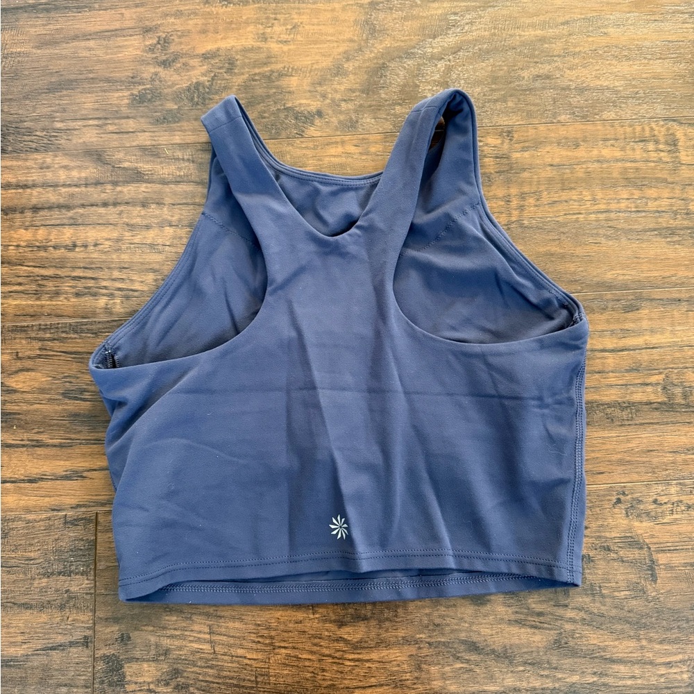 Athleta Blue Racerback Workout Tank - Picture 2 of 4